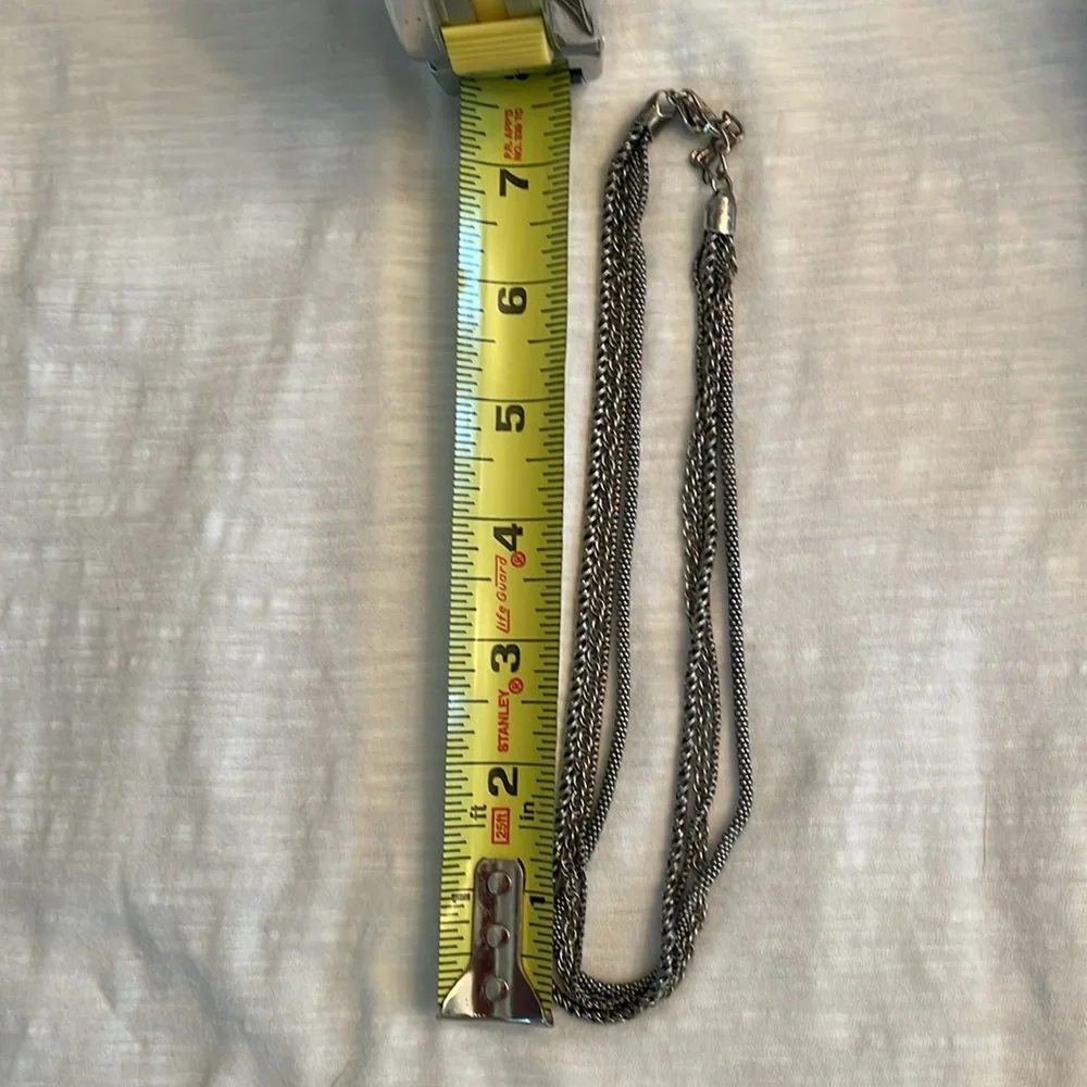 VINTAGE RARE Silpada 4 string Sterling  necklace N1719 15 in - Picture 3 of 3
